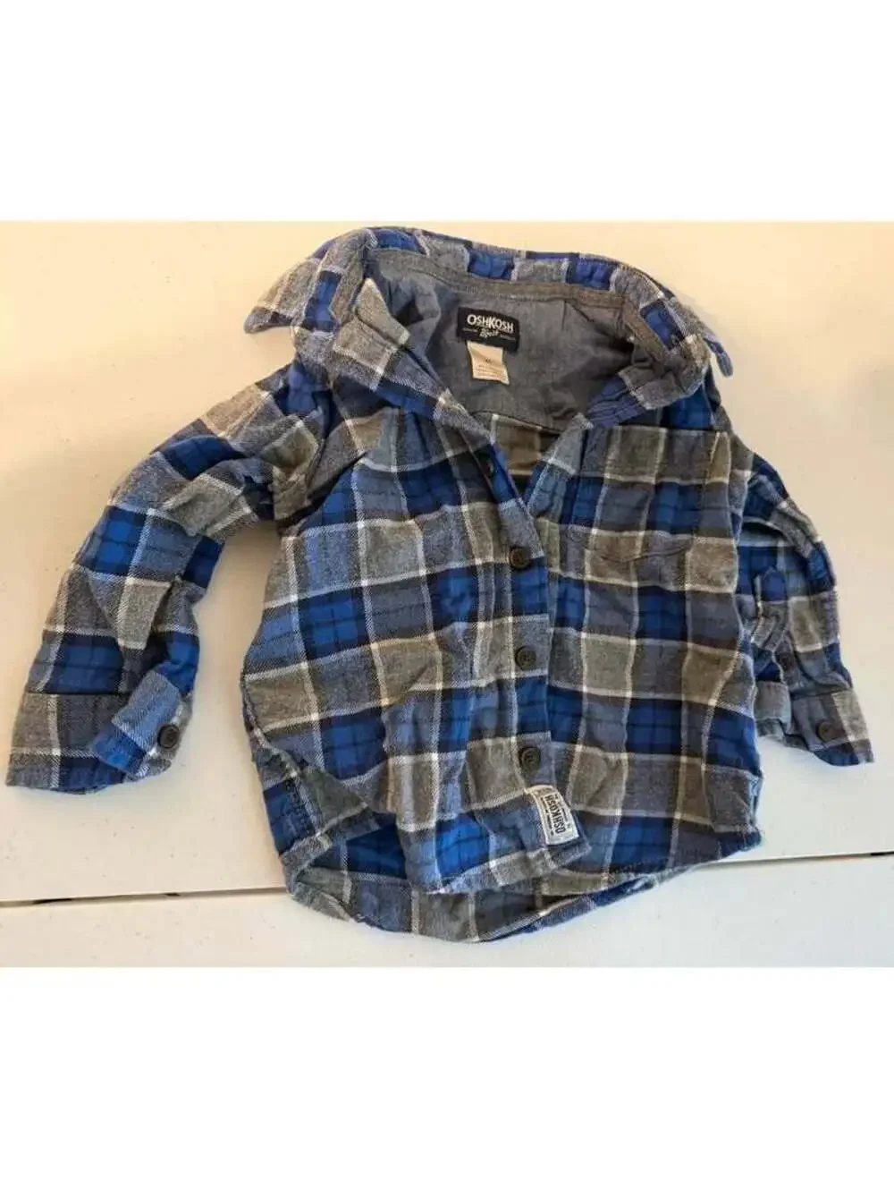 OshKosh B'gosh Flannel and The Children's Place Jeans Set Size 2T